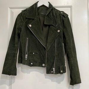 Green bomber jacket